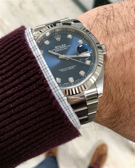 wearing rolex datejust 41 blue|rolex datejust 41 specifications.